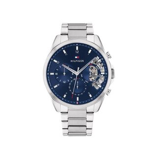 Tommy Hilfiger Tommy Hilfiger Horloge TH1710448 Baker Staal Quartz met Blauwe Wijzerplaat 43mm