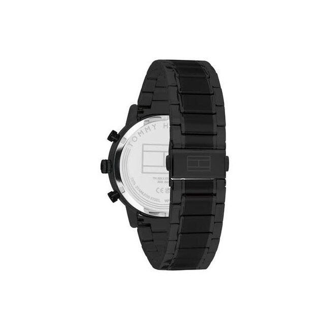 Tommy Hilfiger Tommy Hilfiger Horloge TH1710799 Kane Staal met Zwarte Coating Quartz 42mm