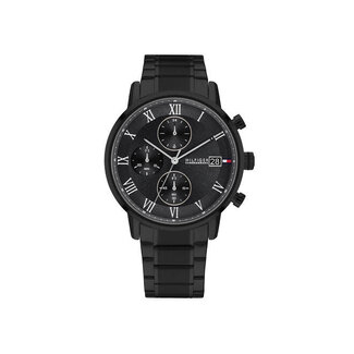 Tommy Hilfiger Tommy Hilfiger Horloge TH1710799 Kane Staal met Zwarte Coating Quartz 42mm