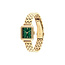 Tommy Hilfiger Tommy Hilfiger Horloge TH1782858 Mia Staal met Geelgouden Plating Quartz en Groene Wijzerplaat 24x22.5mm