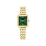 Tommy Hilfiger Tommy Hilfiger Horloge TH1782858 Mia Staal met Geelgouden Plating Quartz en Groene Wijzerplaat 24x22.5mm