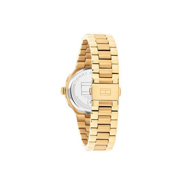 Tommy Hilfiger Tommy Hilfiger Horloge TH1782820 Georgia Staal met Geelgouden Plating Quartz met Groene Wijzerplaat 36mm