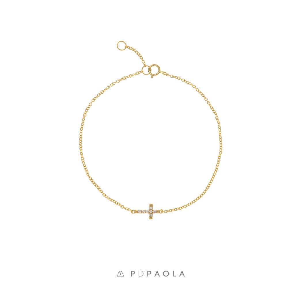 PD Paola gouden armband met kruis & Ivory Jewellery