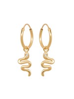 Eline Rosina Snake Hoops oorbellen goud