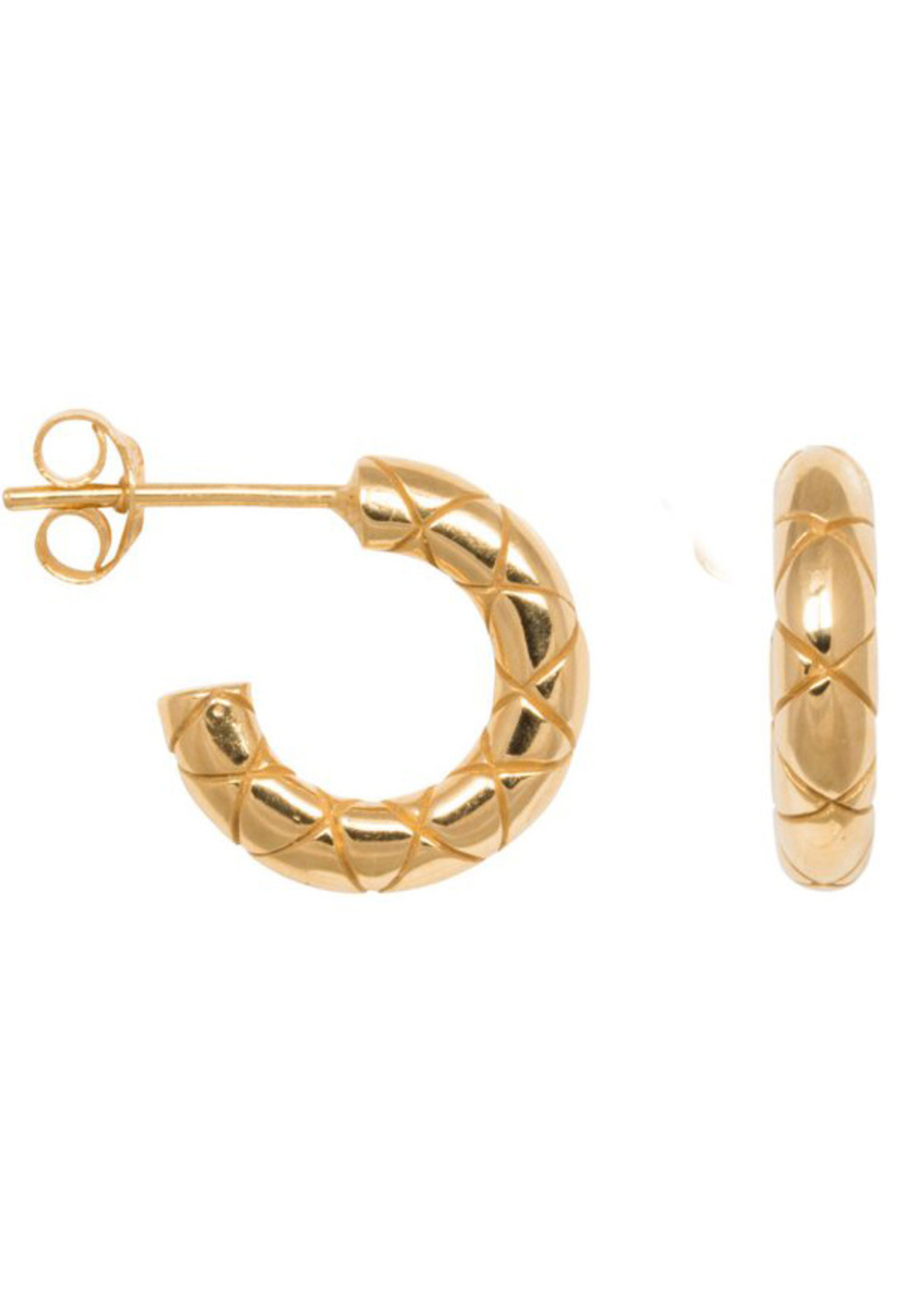 Eline Rosina Chunky Snake hoops