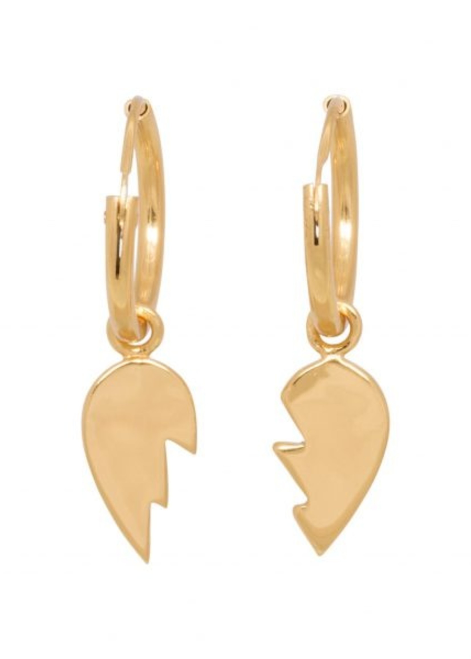 Eline Rosina Heart breaker hoops goud