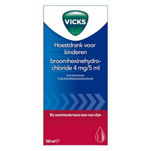 Vicks Vicks Hoestdrank Kind Broomhexine - 150 Ml Vicks Vicks Hoestdrank Kind Broomhexine - 150 Ml