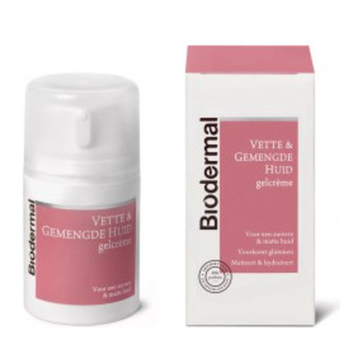 Biodermal Biodermal Gelcreme Vette + Gemengde Huid - 50 Ml Biodermal Biodermal Gelcreme Vette + Gemengde Huid - 50 Ml