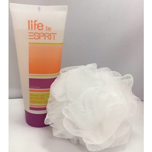 Esprit LIFE BY ESPRIT SHOWERGEL FOR WOMAN 200 ML & BADSPONS INGEPAKT IN FOLIE Esprit LIFE BY ESPRIT SHOWERGEL FOR WOMAN 200 ML & BADSPONS INGEPAKT IN FOLIE