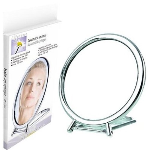 Lifetime LIFETIME SPIEGEL MAKE-UP 15CM CHROOM - 1 STUKS Lifetime LIFETIME SPIEGEL MAKE-UP 15CM CHROOM - 1 STUKS