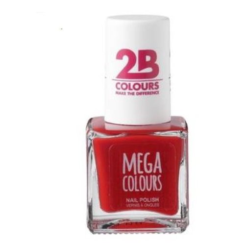 2b 2B NAGELLAK MEGA COLOURS 652 ROUGE PASSION - 1 STUKS 2b 2B NAGELLAK MEGA COLOURS 652 ROUGE PASSION - 1 STUKS