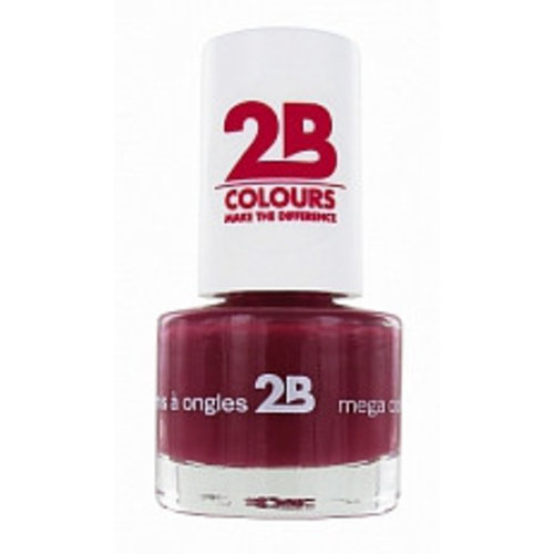 2b 2B NAGELLAK MEGA COLOURS MINI 14 BURGUNDY VELVET - 1 STUKS 2b 2B NAGELLAK MEGA COLOURS MINI 14 BURGUNDY VELVET - 1 STUKS