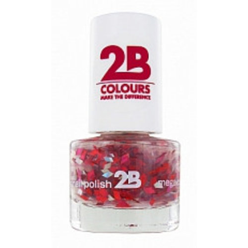 2b 2B NAGELLAK MEGA COLOURS MINI 48 HARLEKINO RUBY - 1 STUKS 2b 2B NAGELLAK MEGA COLOURS MINI 48 HARLEKINO RUBY - 1 STUKS
