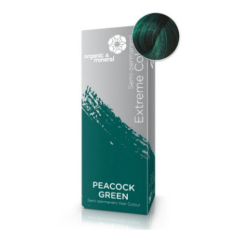 Organic & Mineral Organic & Mineral Extreme Colour Peacock Green - 1 Stuks Organic & Mineral Organic & Mineral Extreme Colour Peacock Green - 1 Stuks