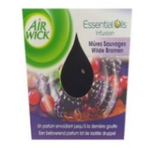 Airwick Airwick Essentail Oils Geurkaars Wilde Bramen - 105 Gram Airwick Airwick Essentail Oils Geurkaars Wilde Bramen - 105 Gram