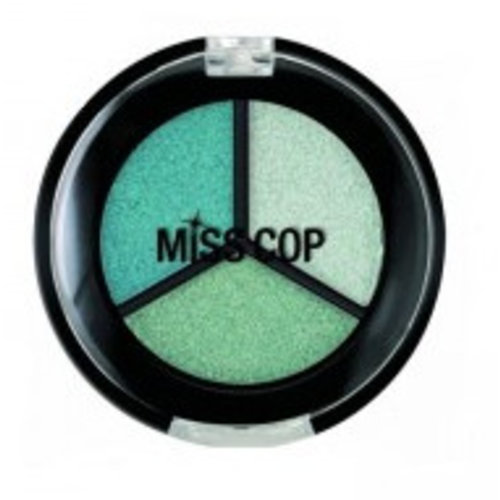 Miss Cop Miss Cop Trio Eyeshadow Aquaverde Nr 09 - 1 Stuks Miss Cop Miss Cop Trio Eyeshadow Aquaverde Nr 09 - 1 Stuks