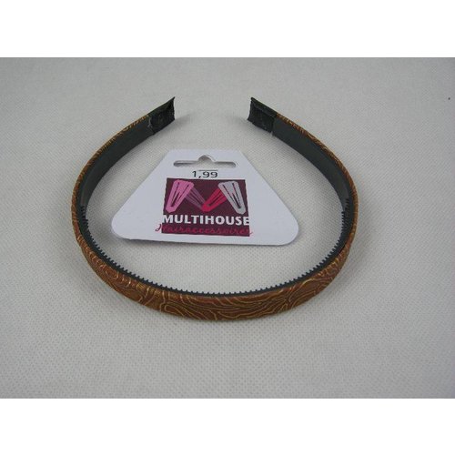 Multihouse Diadeem 1 Cm Bewerkt Bruin - 1 Stuks Multihouse Diadeem 1 Cm Bewerkt Bruin - 1 Stuks