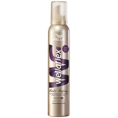 Wella Wella Wellaflex Haarmousse Anti Aging Ultra Sterk - 200 Ml Wella Wella Wellaflex Haarmousse Anti Aging Ultra Sterk - 200 Ml