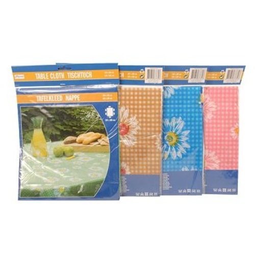 Tafelkleed Tafelkleed Plastic 130x180 Cm Bloem - 1 Stuks Tafelkleed Tafelkleed Plastic 130x180 Cm Bloem - 1 Stuks