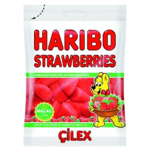 Haribo Haribo Strawberries Halal - 80 Gram Haribo Haribo Strawberries Halal - 80 Gram