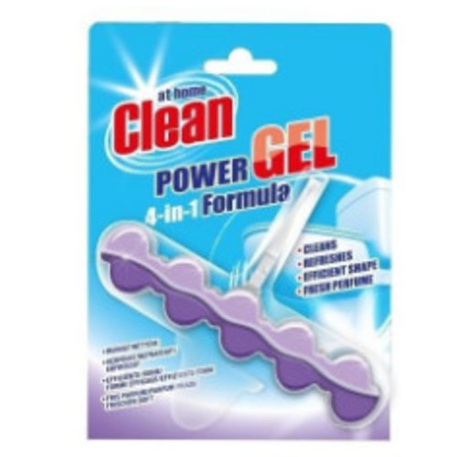 At Home At Home Power Gel Wc Blok 4in1 Lavendel - 1 Stuks At Home At Home Power Gel Wc Blok 4in1 Lavendel - 1 Stuks