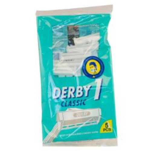 Derby Derby Classic 1 Wegwerpmesjes - 5 Stuks Derby Derby Classic 1 Wegwerpmesjes - 5 Stuks