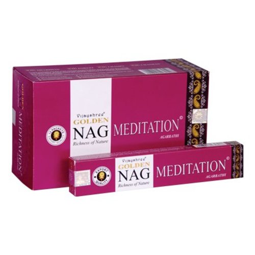 Wierook Wierook Nag Golden Meditation 20 stokjes Wierook Wierook Nag Golden Meditation 20 stokjes