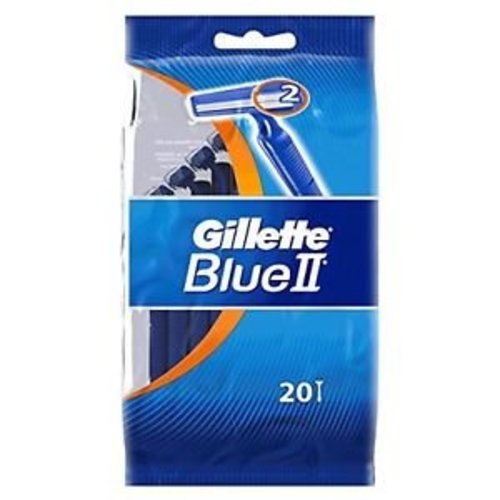 Gillette Gillette Blue 2 Wegwerpmesjes - 20 Stuks Gillette Gillette Blue 2 Wegwerpmesjes - 20 Stuks