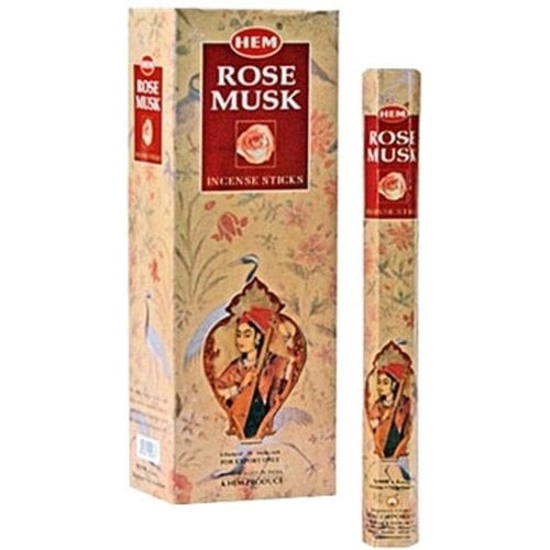 Wierook Wierook rose musk 20 stokjes Wierook Wierook rose musk 20 stokjes