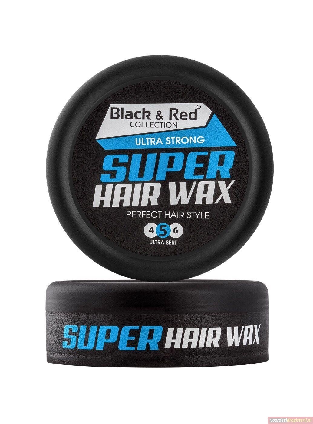 Black & Red Super Hair Wax - Ultra Strong Hold 150ml ...