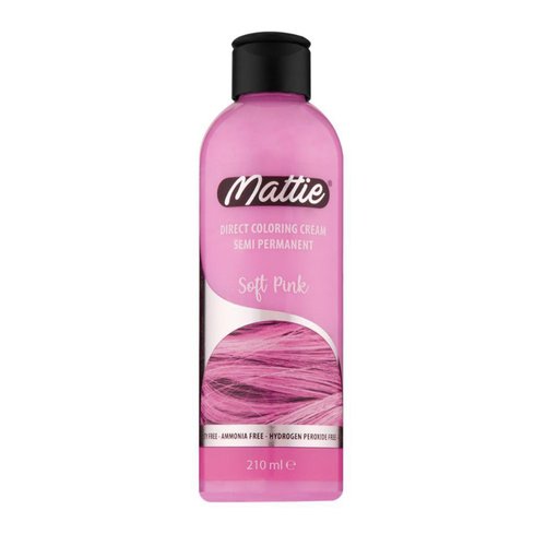 Mattie Direct Coloring Cream Semi-Permanent - Soft Pink 210ml Mattie Direct Coloring Cream Semi-Permanent - Soft Pink 210ml