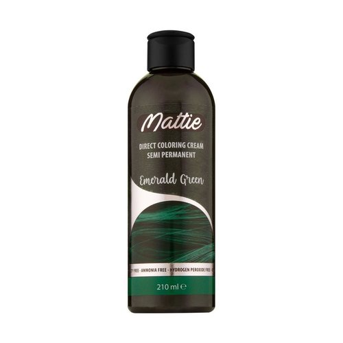 Mattie Direct Coloring Cream Semi-Permanent - Emerald Green 210ml Mattie Direct Coloring Cream Semi-Permanent - Emerald Green 210ml
