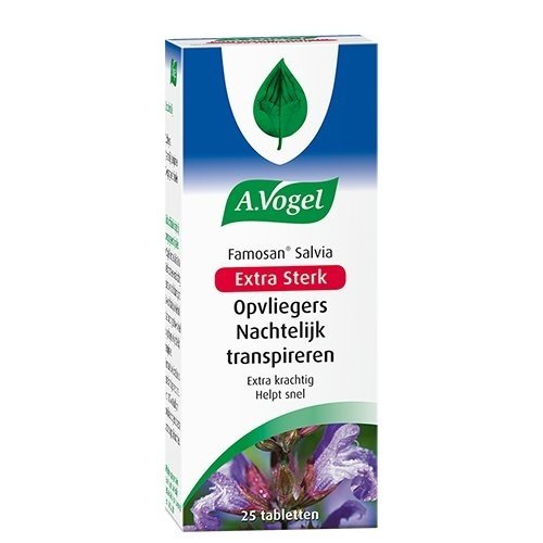 A.Vogel A.Vogel Famosan Salvia Extra Sterk - 25 Tabletten A.Vogel A.Vogel Famosan Salvia Extra Sterk - 25 Tabletten