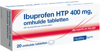 Healthypharm Ibuprofen 400mg Suikervrij - 20 Tabletten