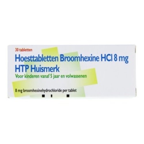 Htp Htp Hoesttablet Broomhexine Hci 8mg - 30 Tabletten Htp Htp Hoesttablet Broomhexine Hci 8mg - 30 Tabletten