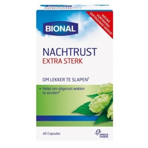 Bional Bional Nachtrust Extra Sterk Melatonine - 40 Capsules Bional Bional Nachtrust Extra Sterk Melatonine - 40 Capsules