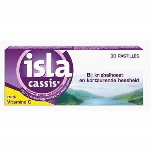 Isla Isla Cassis Pastilles - 30 Stuks Isla Isla Cassis Pastilles - 30 Stuks
