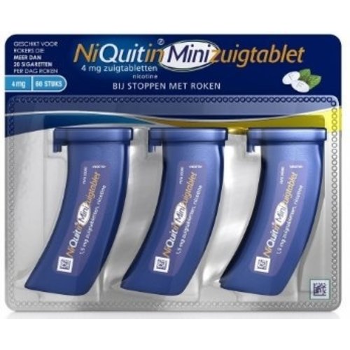 Niquitin Niquitin Mini 4mg - 60 Stuks Niquitin Niquitin Mini 4mg - 60 Stuks