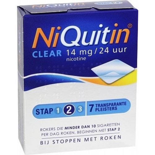 Niquitin Niquitin Clear Patch 14mg - 7 Stuks Niquitin Niquitin Clear Patch 14mg - 7 Stuks