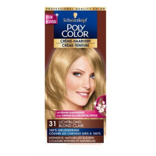 Poly Color Poly Color Creme 31 Lichtblond - 1 Stuks Poly Color Poly Color Creme 31 Lichtblond - 1 Stuks