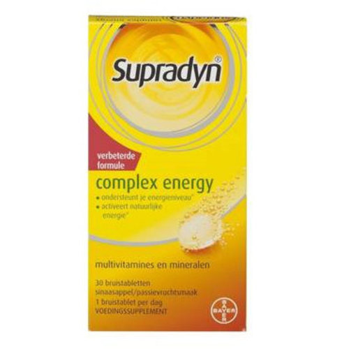 Supradyn Supradyn Complex Energy Bruis - 30 Tabletten Supradyn Supradyn Complex Energy Bruis - 30 Tabletten