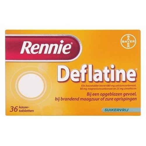 Rennie Rennie Deflatine - 18 Tabletten Rennie Rennie Deflatine - 18 Tabletten