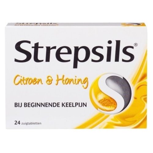 Strepsils Strepsils Citroen/Honing - 24 Stuks Strepsils Strepsils Citroen/Honing - 24 Stuks