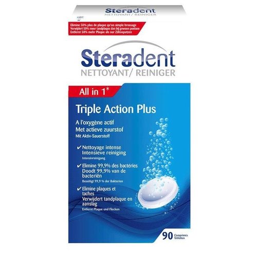 Steradent Steradent Tablet Triple Action - 90 Tabletten Steradent Steradent Tablet Triple Action - 90 Tabletten