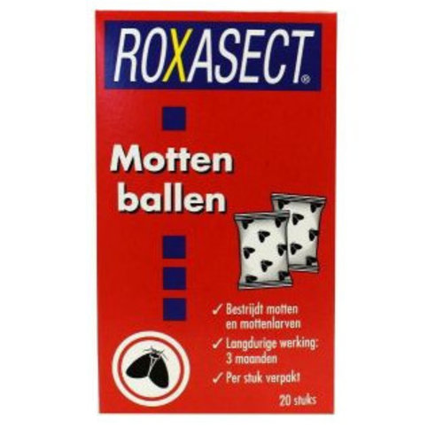 Roxasect Roxasect Mottenballen - 24 Stuks Roxasect Roxasect Mottenballen - 24 Stuks