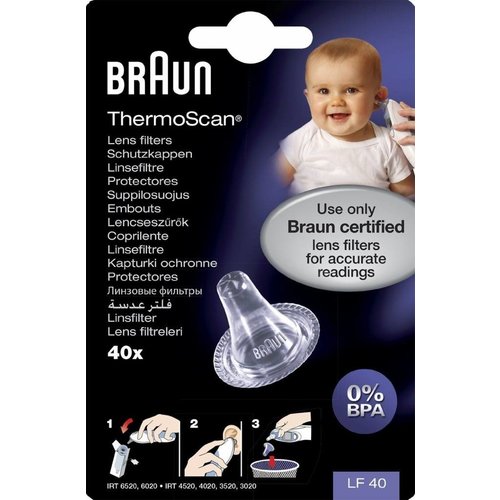Braun Braun Thermoscan Lensfilter - 2x20 Braun Braun Thermoscan Lensfilter - 2x20