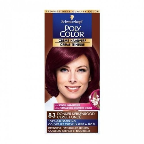 Poly Poly Haarverf 83 Donker Kersenrood - 1 Stuks Poly Poly Haarverf 83 Donker Kersenrood - 1 Stuks