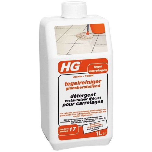 Hg Hg Tegelreiniger Hoogglansvloeren Streeploos - 1000 Ml Hg Hg Tegelreiniger Hoogglansvloeren Streeploos - 1000 Ml
