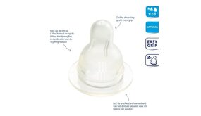 Difrax Difrax Flessenspeen Kers 1-2-3 - 2 Stuks Difrax Difrax Flessenspeen Kers 1-2-3 - 2 Stuks