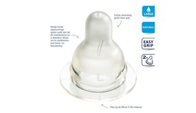 Difrax Difrax Flessenspeen Kers Large - 2 Stuks Difrax Difrax Flessenspeen Kers Large - 2 Stuks